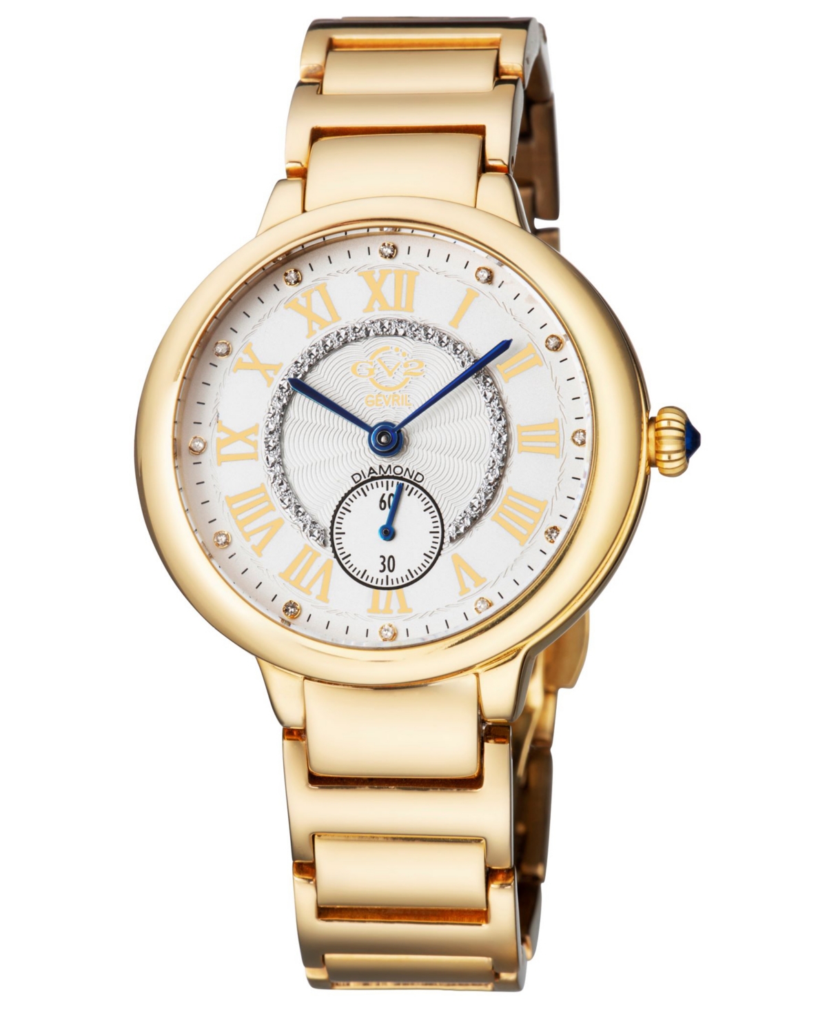 Gv2 By Gevril Women's Rome Swiss Quartz Gold-tone Stainless Steel Watch 36mm
