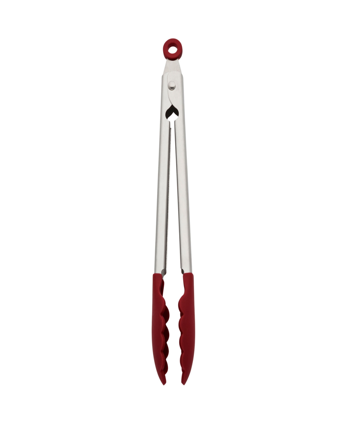 Kitchenaid Silicone Stainless Steel Tongs In Red