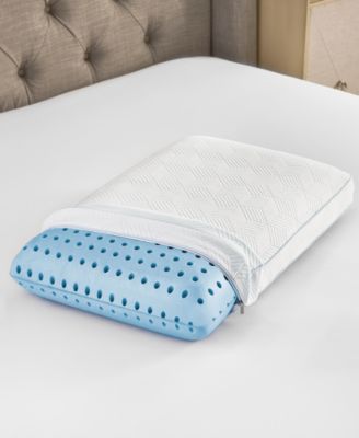 Gusseted Hi-Cool Memory Foam Pillow, Standard, Exclusively at Macy's