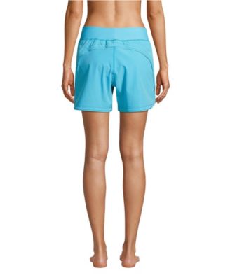 Women's Curvy Fit 5" Quick Dry Board Shorts Swim Shorts with Panty