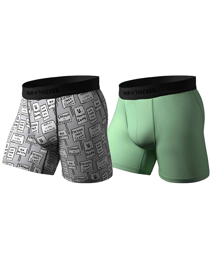 Hustle Boxer Brief - 2 Pack BCFGRY XL by Pair of Thieves