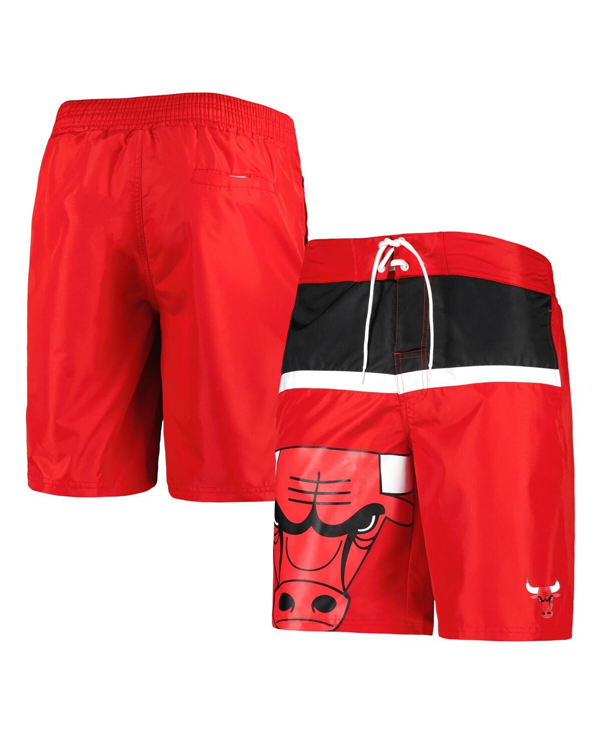 Shop G-iii Sports By Carl Banks Men's  Red Chicago Bulls Sea Wind Swim Trunks