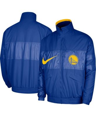 Men's Royal Golden State Warriors Courtside Versus Capsule Full-Zip Jacket