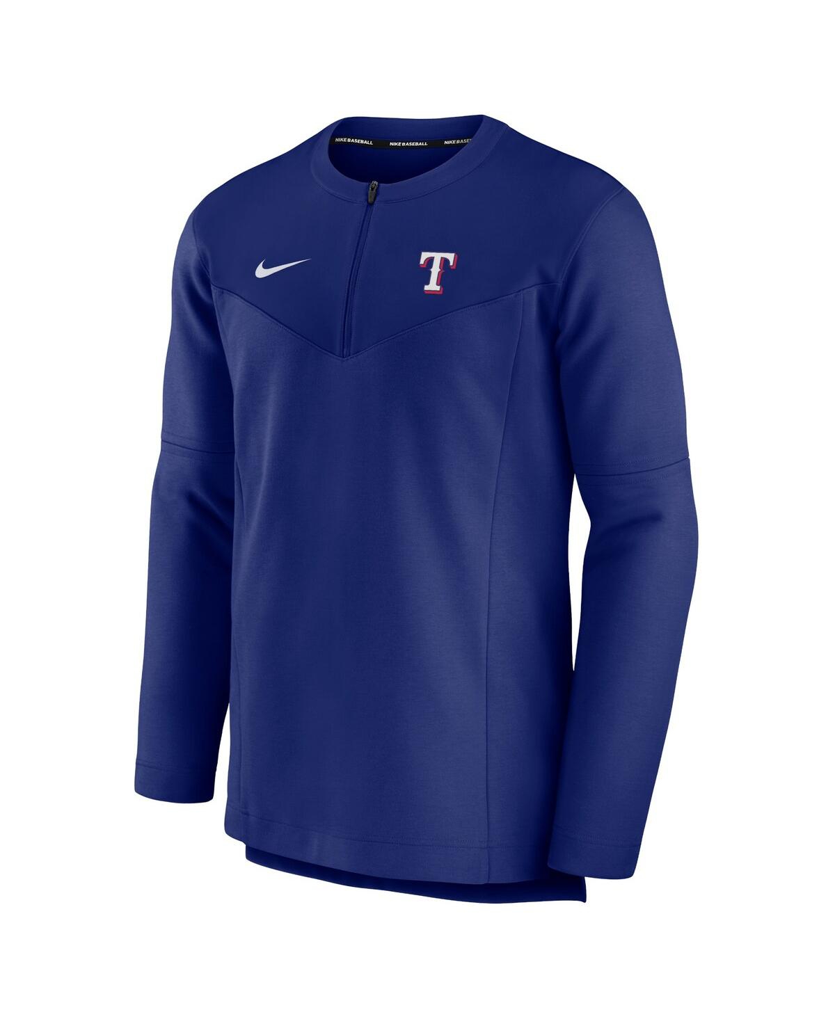 Men's NikeTexas Rangers Authentic Collection Game Time Performance Half-Zip Top - Royal