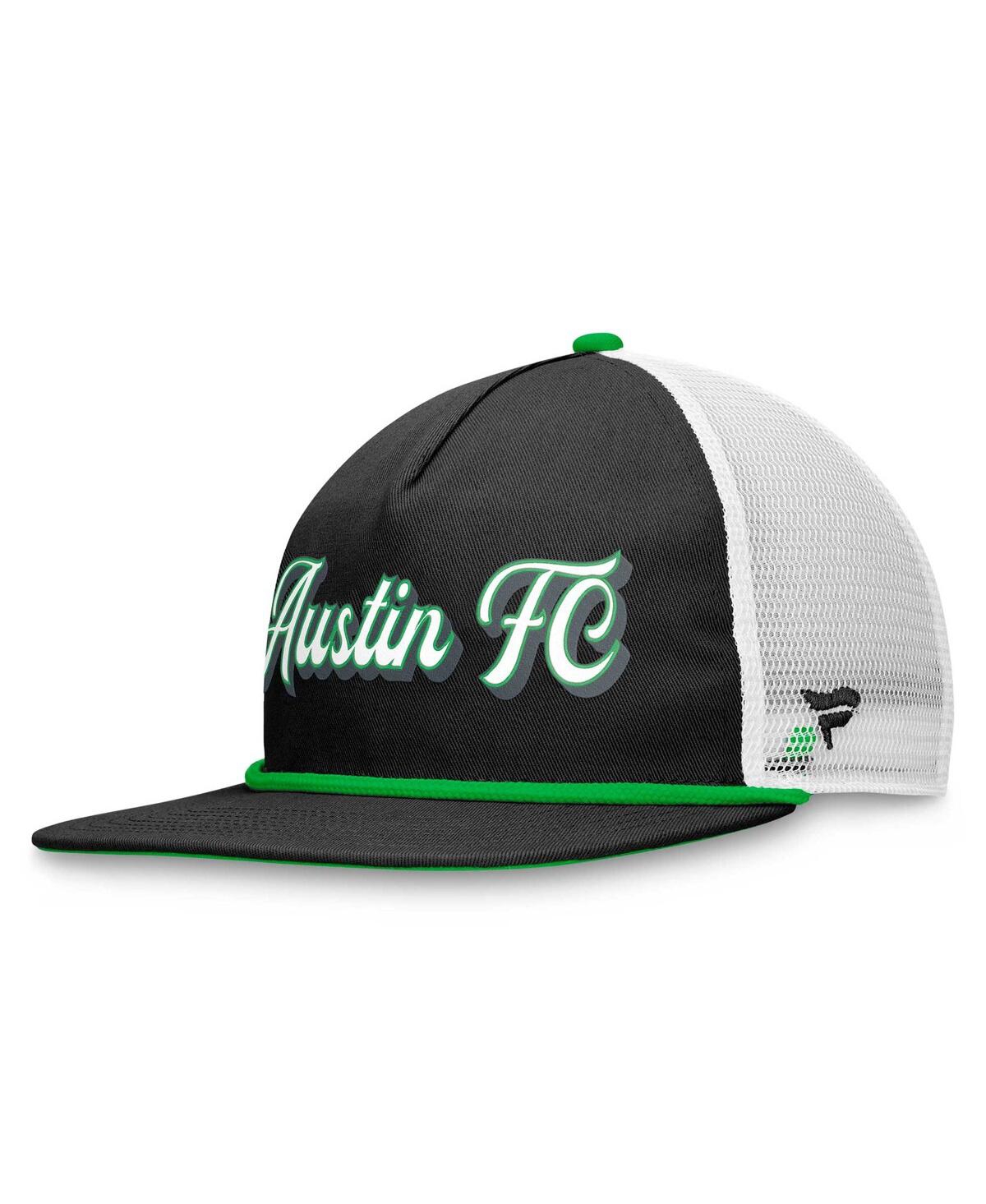 Shop Fanatics Men's  Black, White Austin Fc True Classic Golf Snapback Hat In Black,white