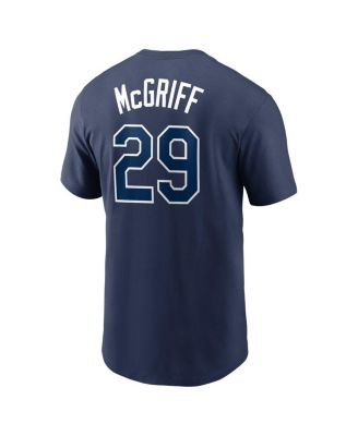 Men's Fred McGriff Navy Tampa Bay Rays Name and Number T-shirt