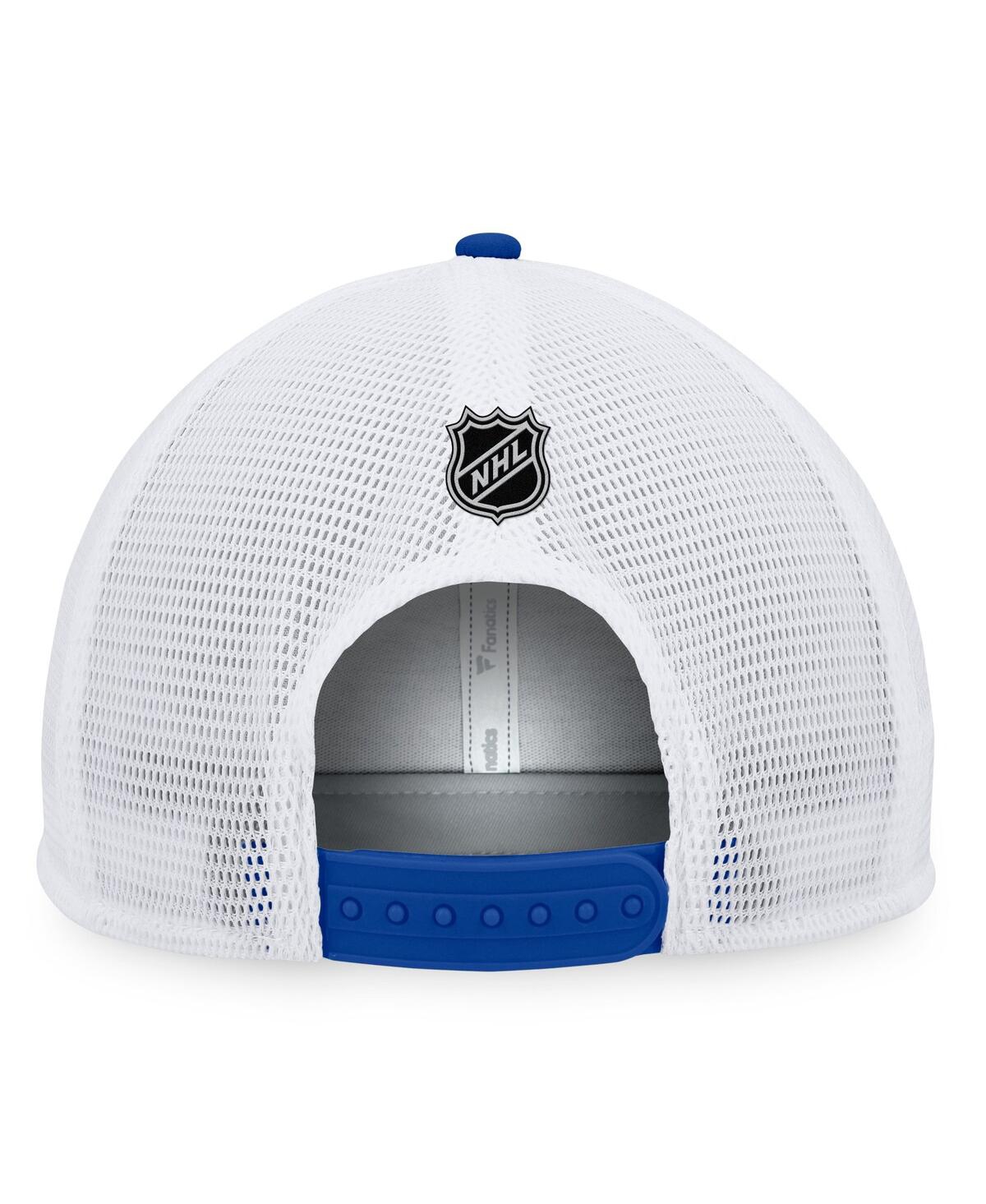 Fanatics Branded Gold/blue St. Louis Blues Special Edition 2.0 Trucker Snapback Adjustable Hat In Gold,blue