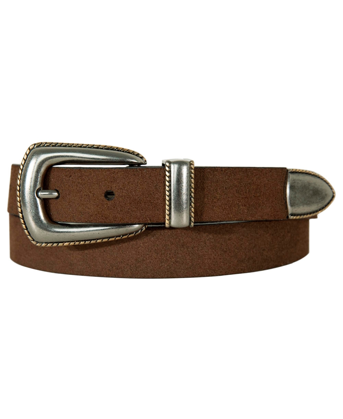 Shop Lucky Brand Western Suede Belt In Cognac