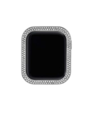 Women's Premium Crystal Silver-Tone Alloy Metal Protective Case designed for Apple Watch&reg; 41mm