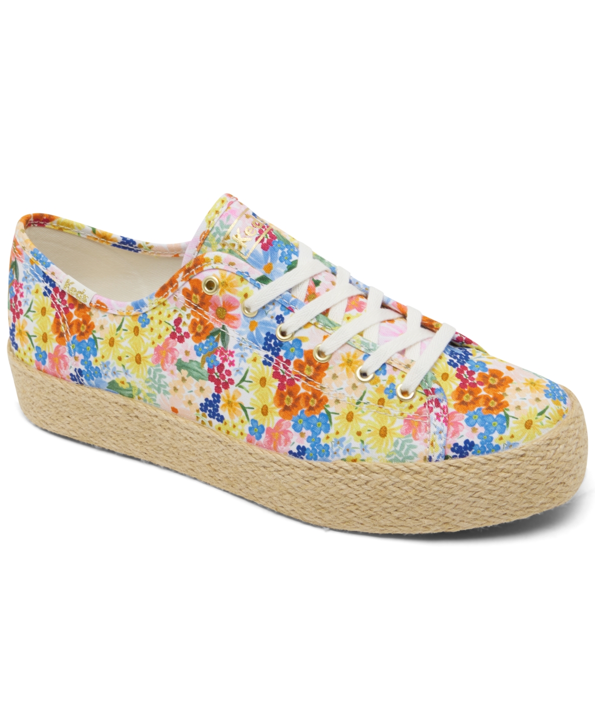 Keds Women's x Rifle Paper Co Triple Kick Jute Margaux Platform Casual Sneakers from Finish Line