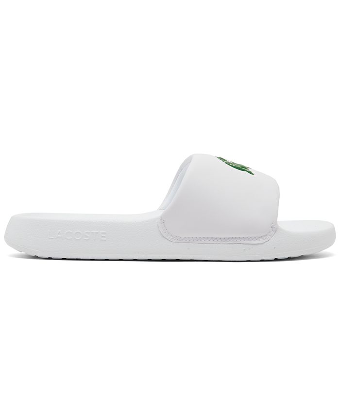 Lacoste Women's Croco 1.0 Synthetic Slide Sandals from Finish Line - Macy's