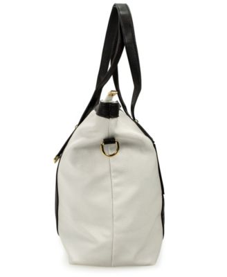 Anna XL Faux Leather Tote Weekender Travel Bag