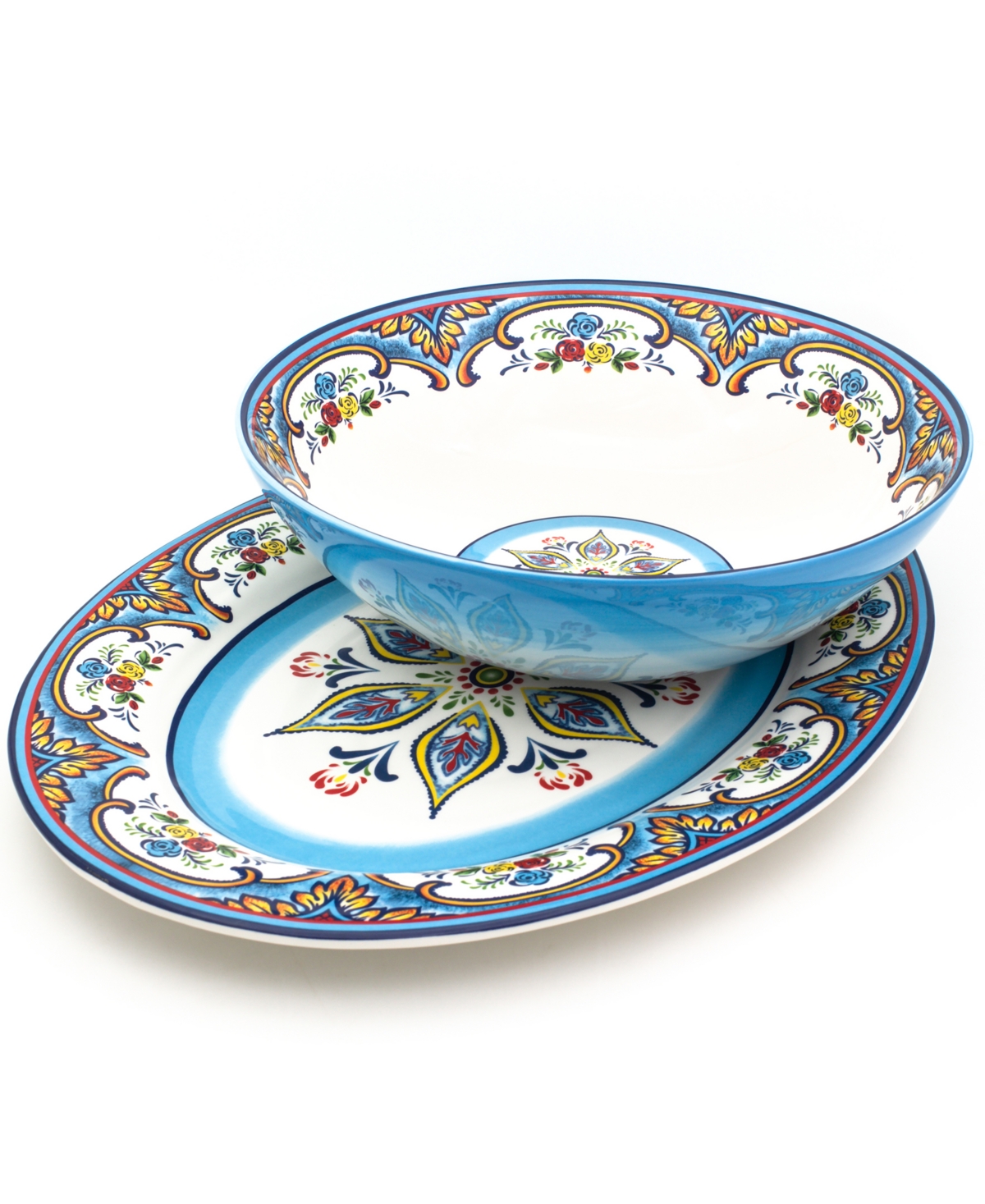 Euro Ceramica Zanzibar 2 Piece Serving Set