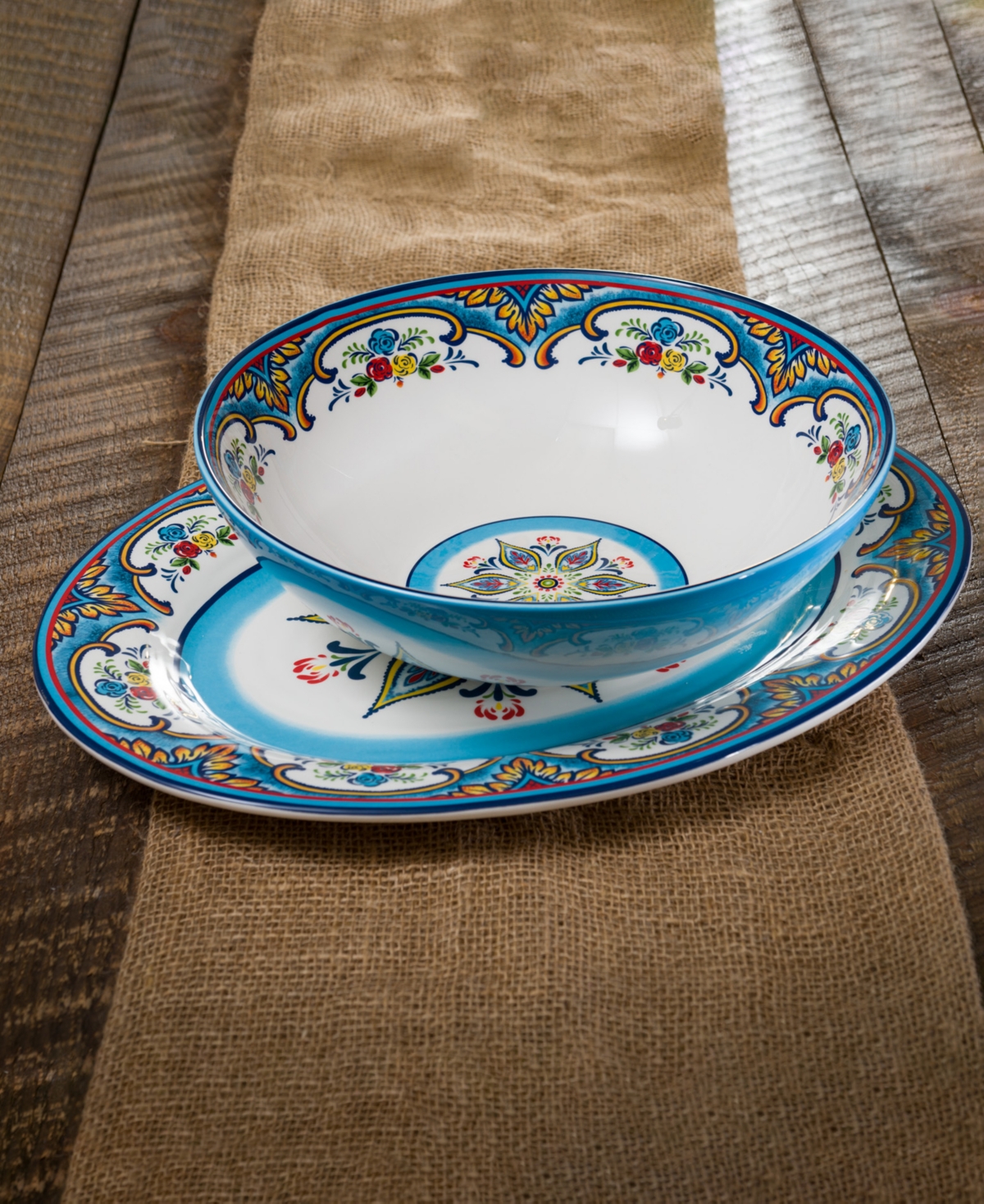Euro Ceramica Zanzibar 2 Piece Serving Set