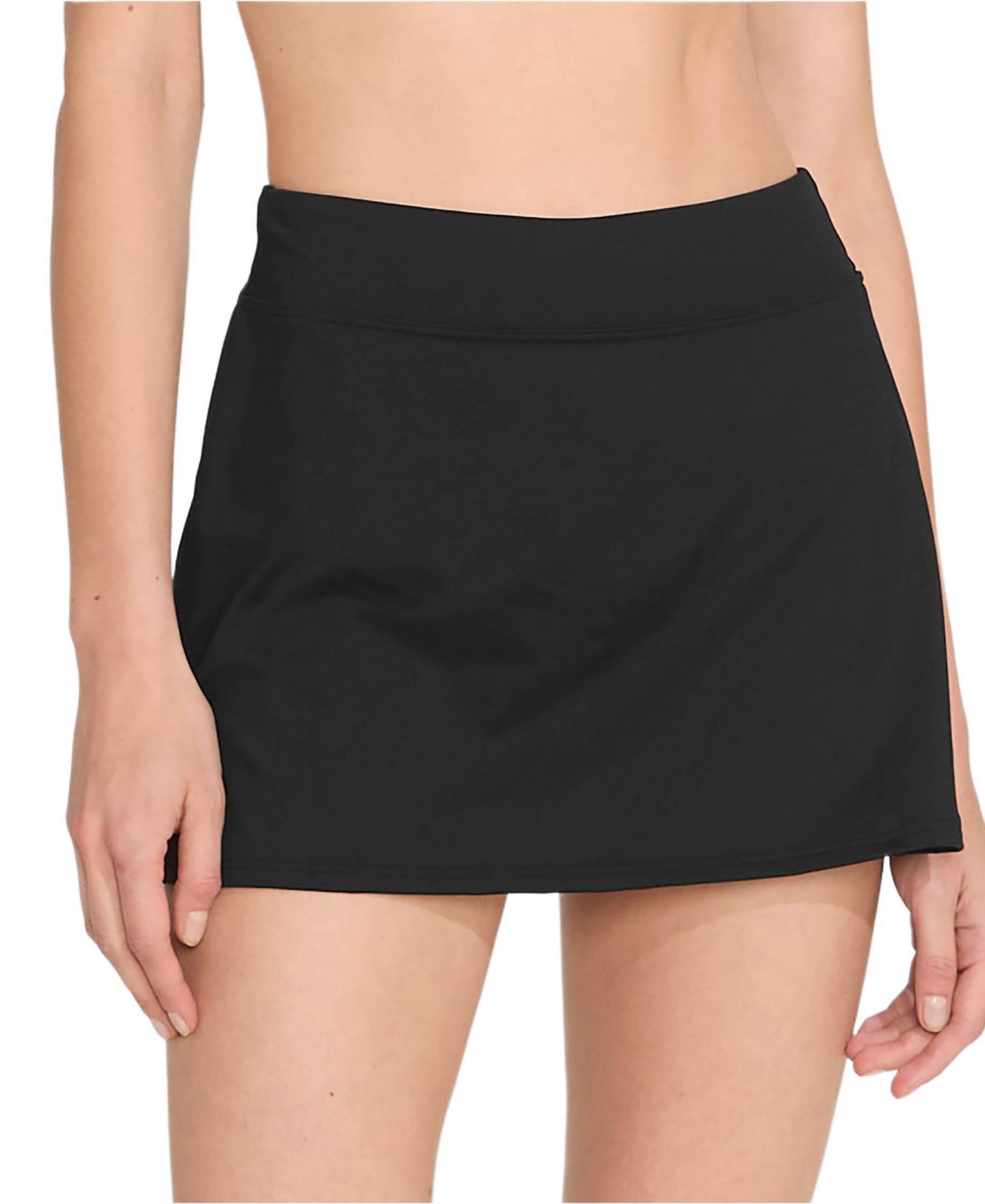 Женская юбка Lands' End Mini Swim Skirt, цвет: Чёрный — фото 20