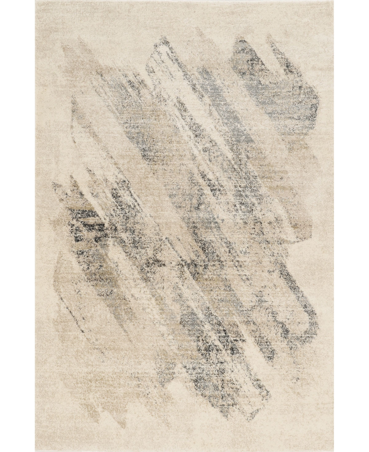 Kas Hue 4715 7'10in x 9'10in Area Rug - Ivory, Gray