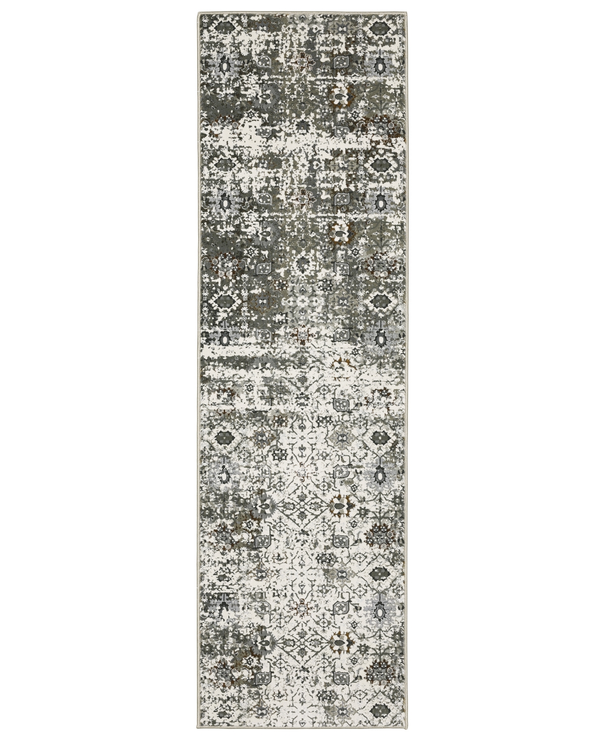 Km Home Astral 5501asl 2'3" X 7'6" Runner Area Rug In Ivory