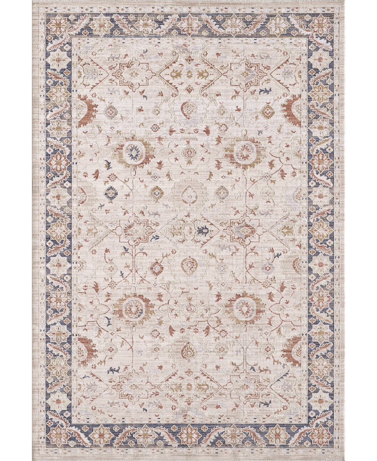 Kas Woodland 7901 5'3in x 7'10in Area Rug - Ivory, Blue