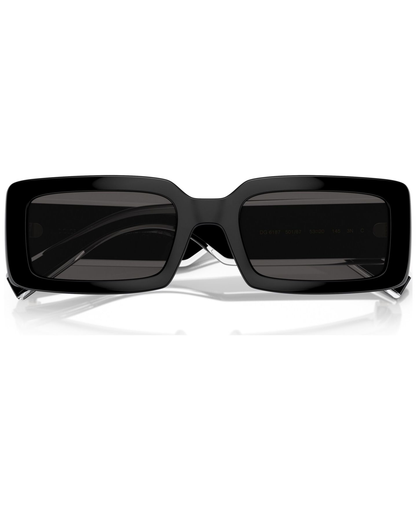Женские солнцезащитные очки Dolce&Gabbana Sunglasses, DG6187, цвет: Чёрный — фото 5