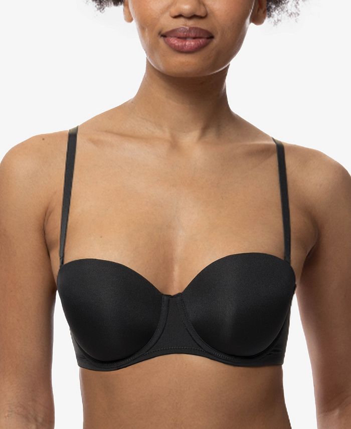 Women's Strapless Backless Clear Back Straps Full Figure Coverage Minimizer  Convertible Bras for Wedding Plus Size Black,32B at  Women's Clothing  store
