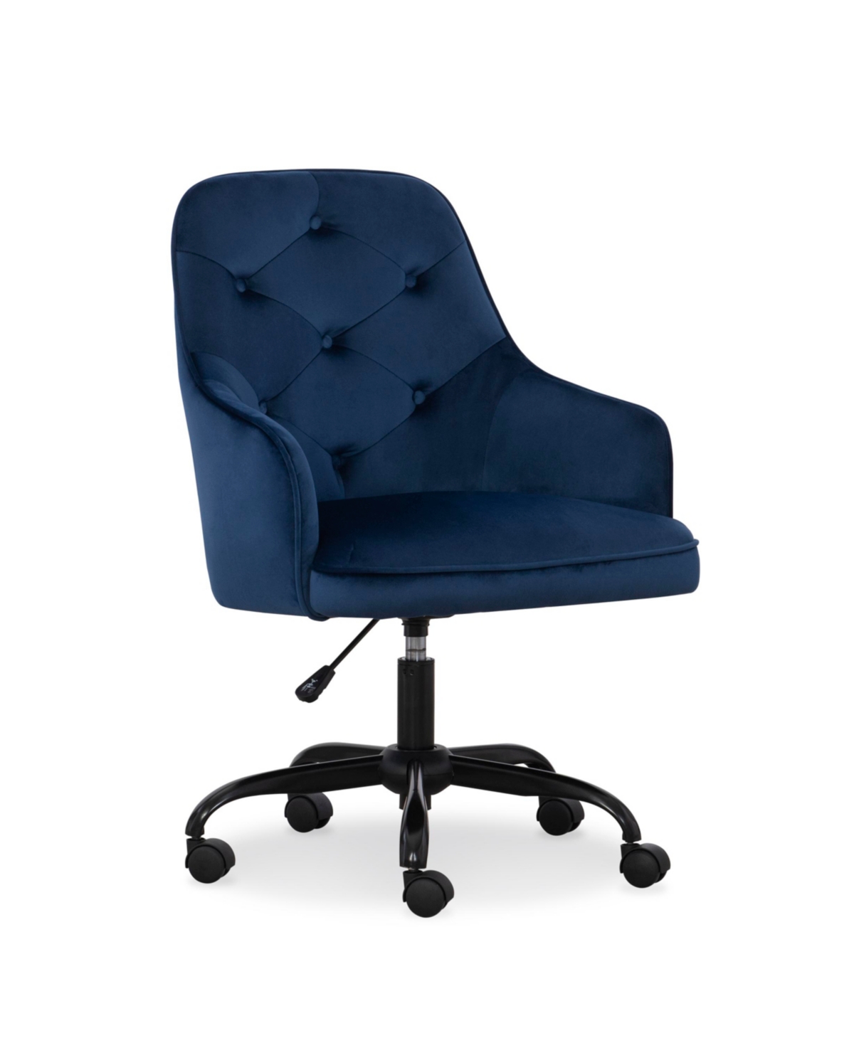Home Furniture Outfitters Sawyer Navy Blue Velvet Task Chair