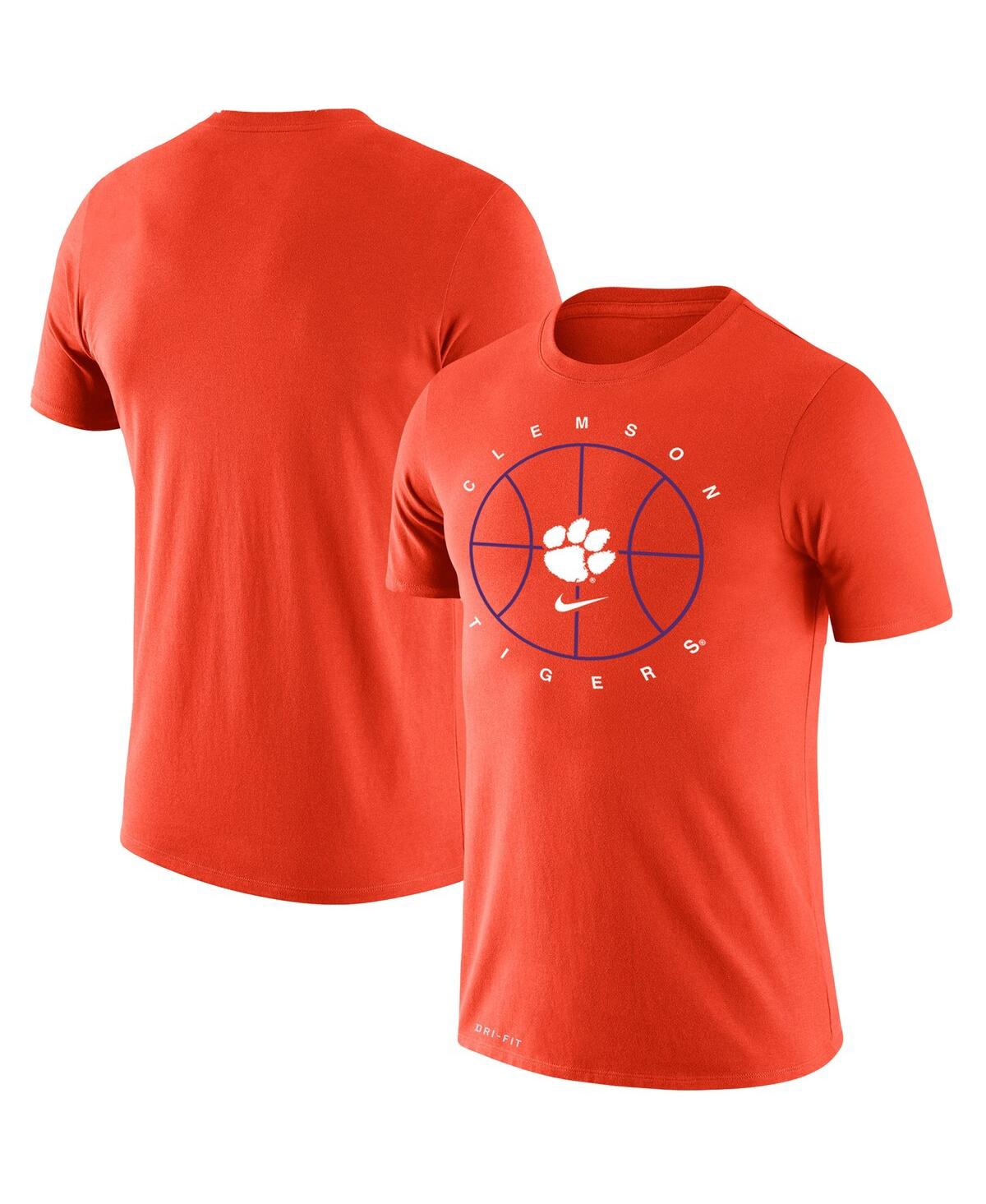 Shop Nike Men's  Orange Clemson Tigers Basketball Icon Legend Performance T-shirt
