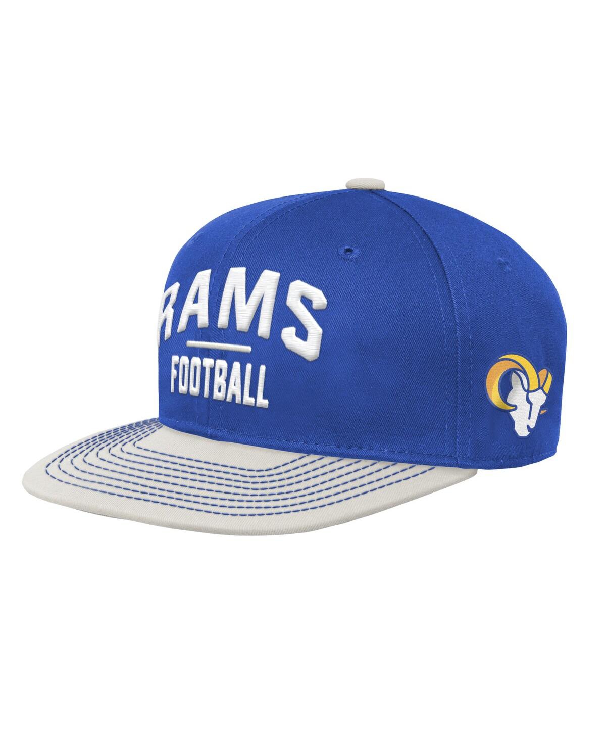 Outerstuff Kids' Big Boys And Girls Royal Los Angeles Rams Lock Up Snapback Hat