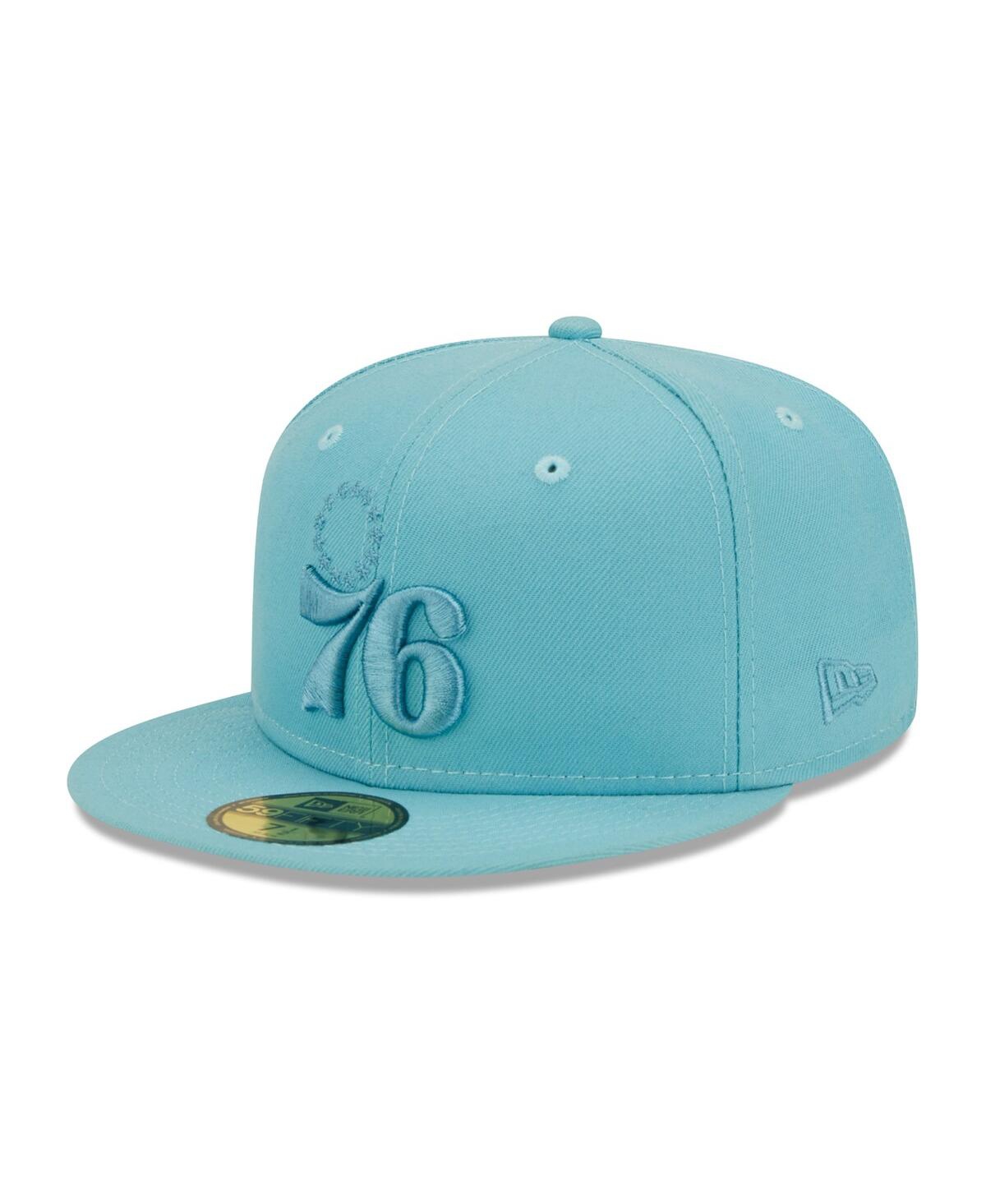 New Era Men's  Blue Philadelphia 76ers Color Pack Foam 59fifty Fitted Hat