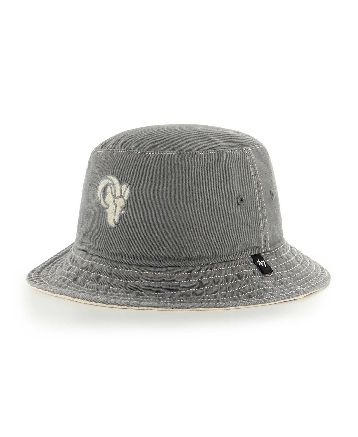 47 Brand Men's ' Gray Los Angeles Rams Trailhead Bucket Hat