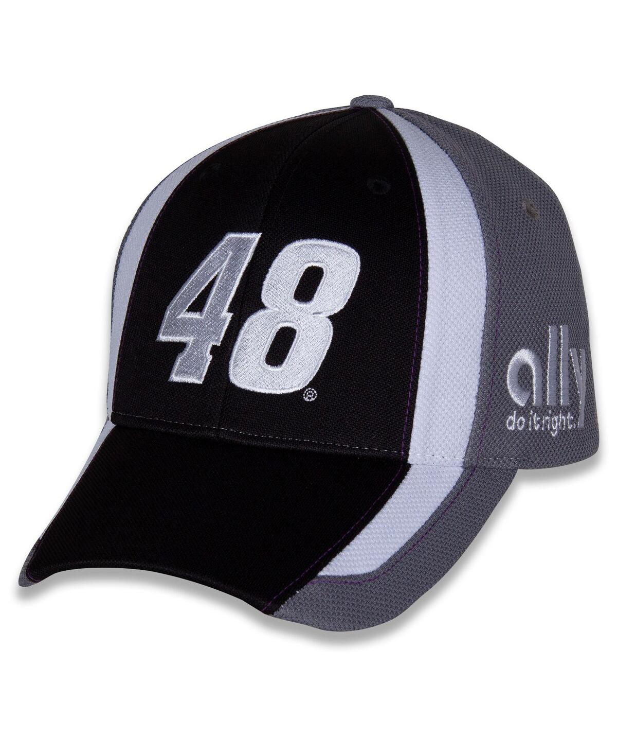 Hendrick Motorsports Team Collection Men's  Black, Gray Alex Bowman Restart Adjustable Hat In Black,gray