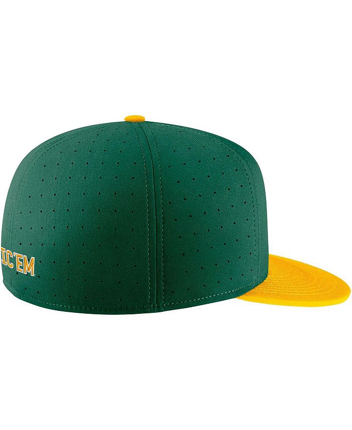 Nike Men's Green Baylor Bears Aero True Baseball Performance Fitted Hat