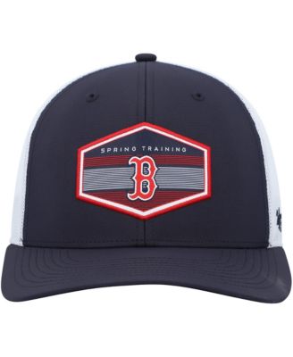 Men's Navy, White Boston Red Sox Spring Training Burgess Trucker Snapback Hat