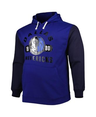 Men's Blue, Navy Dallas Mavericks Big and Tall Bold Attack Pullover Hoodie
