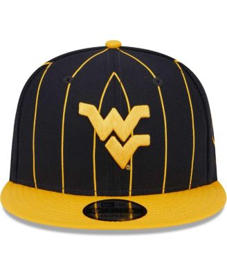 Men's Navy, Gold West Virginia Mountaineers Vintage-Like 9FIFTY Snapback Hat