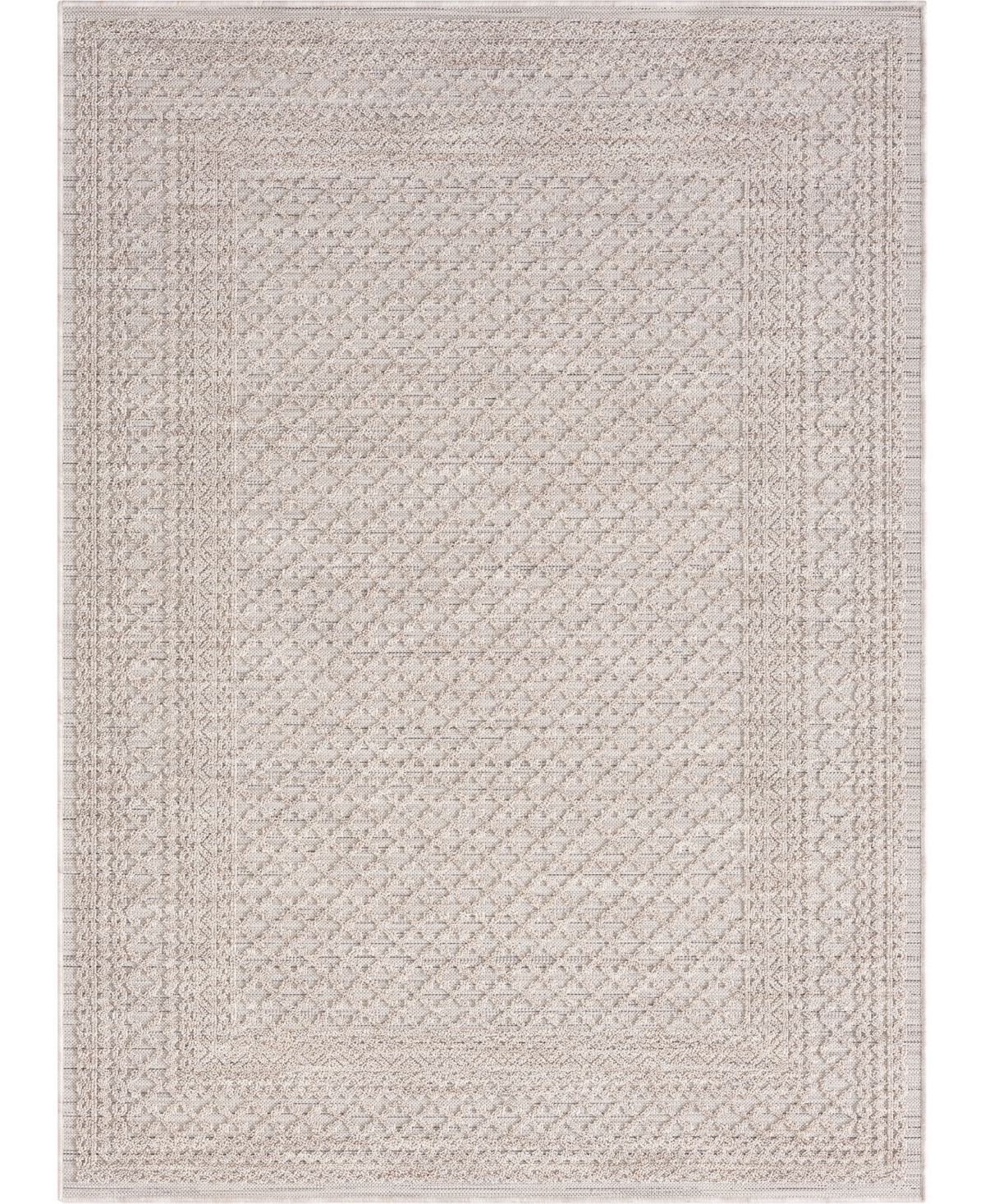 Lr Home Wagner Wagnr82290 7'10" X 8'10" Outdoor Area Rug In Ivory