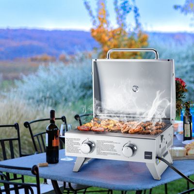 20,000 BTU Stainless Steel Propane Grill for Outdoor