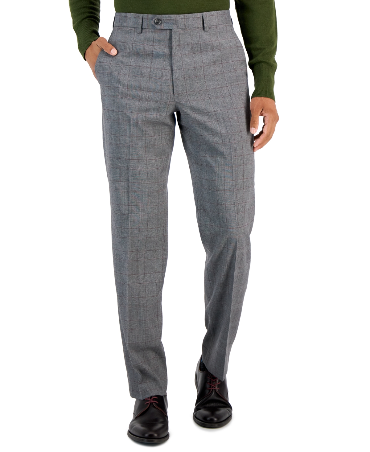 Red plaid clearance suit pants