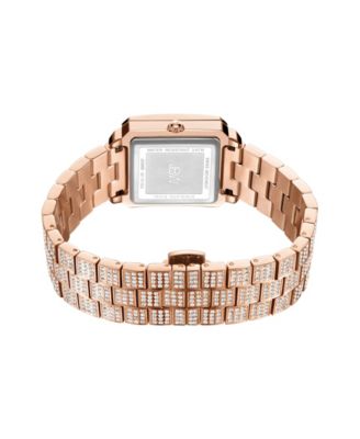 Women's Cristal 18k Rose Gold-plated Stainless Steel Watch, 28mm