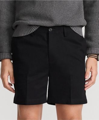 Men's No Iron 6" Comfort Waist Plain Front Chino Short