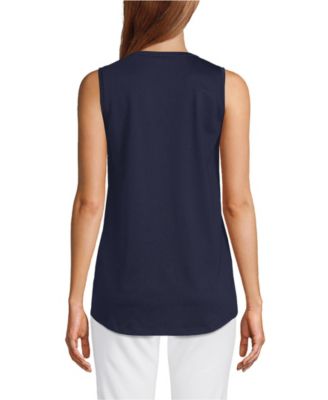 Petite Supima Cotton Tunic Tank Top
