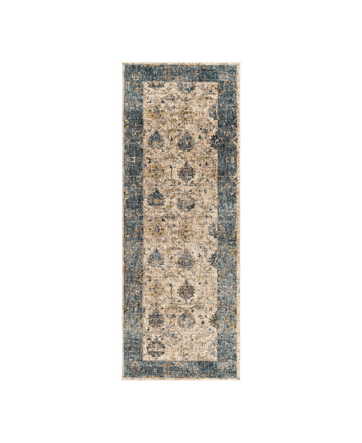 Surya Mirabel Mbe-2313 2'7in x 10' Runner Area Rug - Blue, Tan