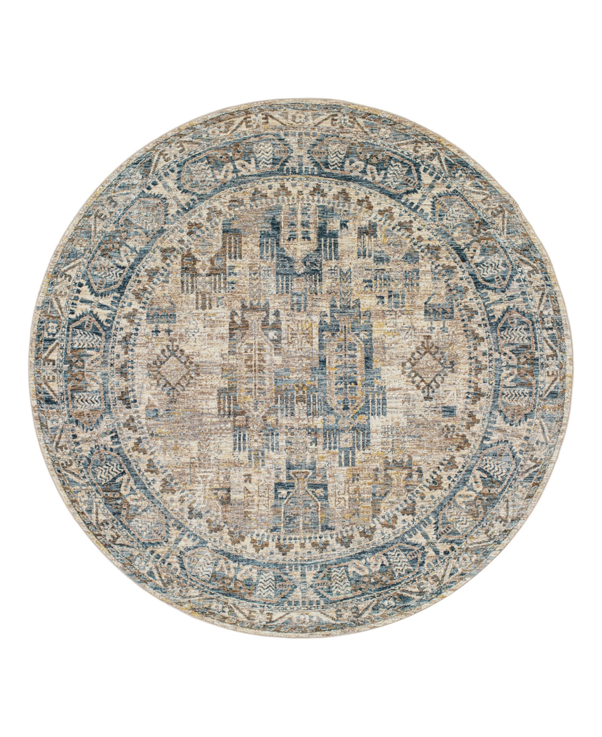 Closeout! Livabliss Mirabel Mbe-2302 6'7" x 6'7" Round Area Rug