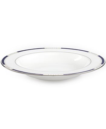 J19K Cobalt Blue Large Rim Soup Bowl By Lenox | , Ltd - View #9