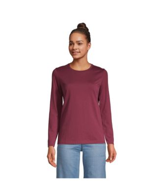 Women's Supima Cotton Long Sleeve Crewneck T-Shirt
