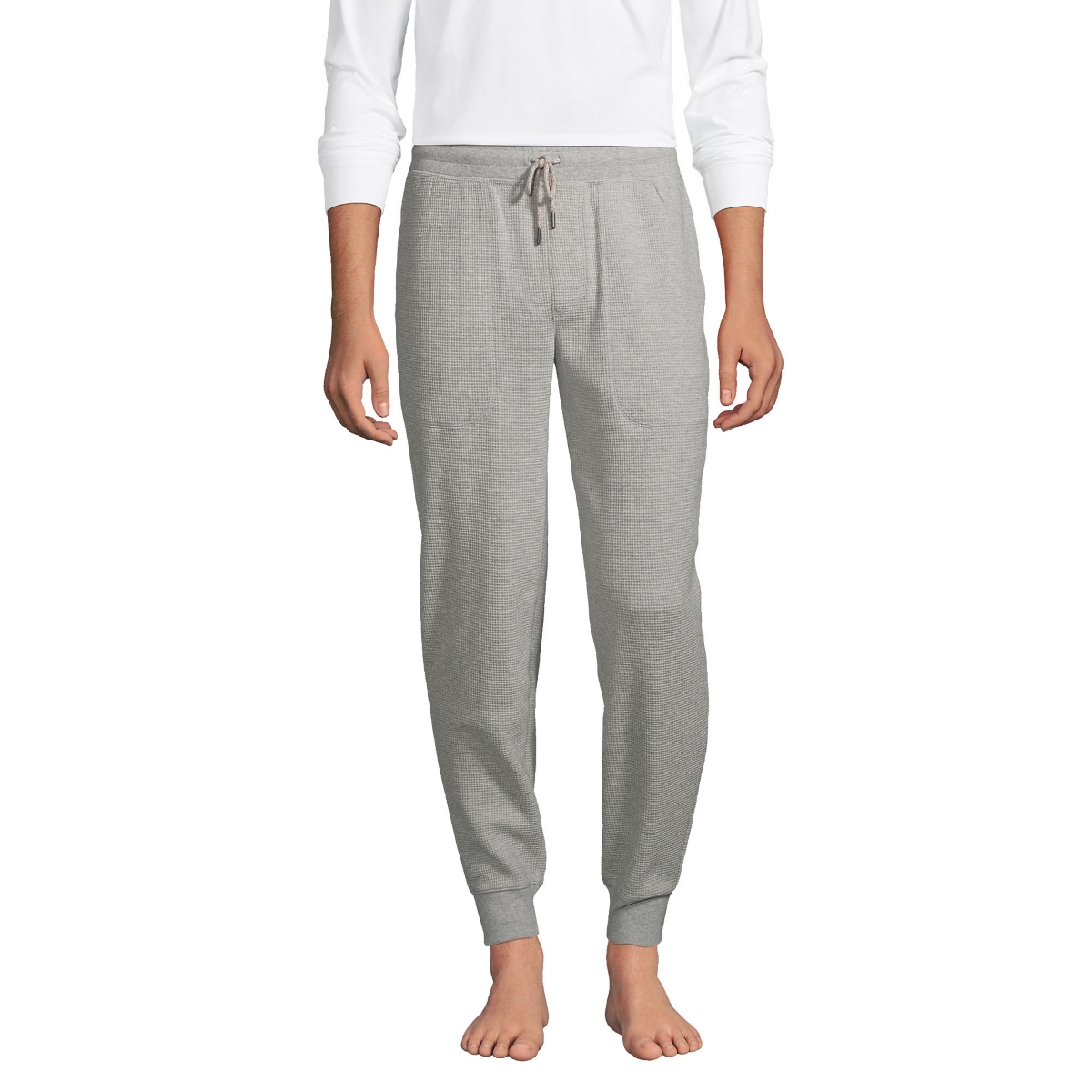 Men's Waffle Jogger Pajama Pants - Gray heather