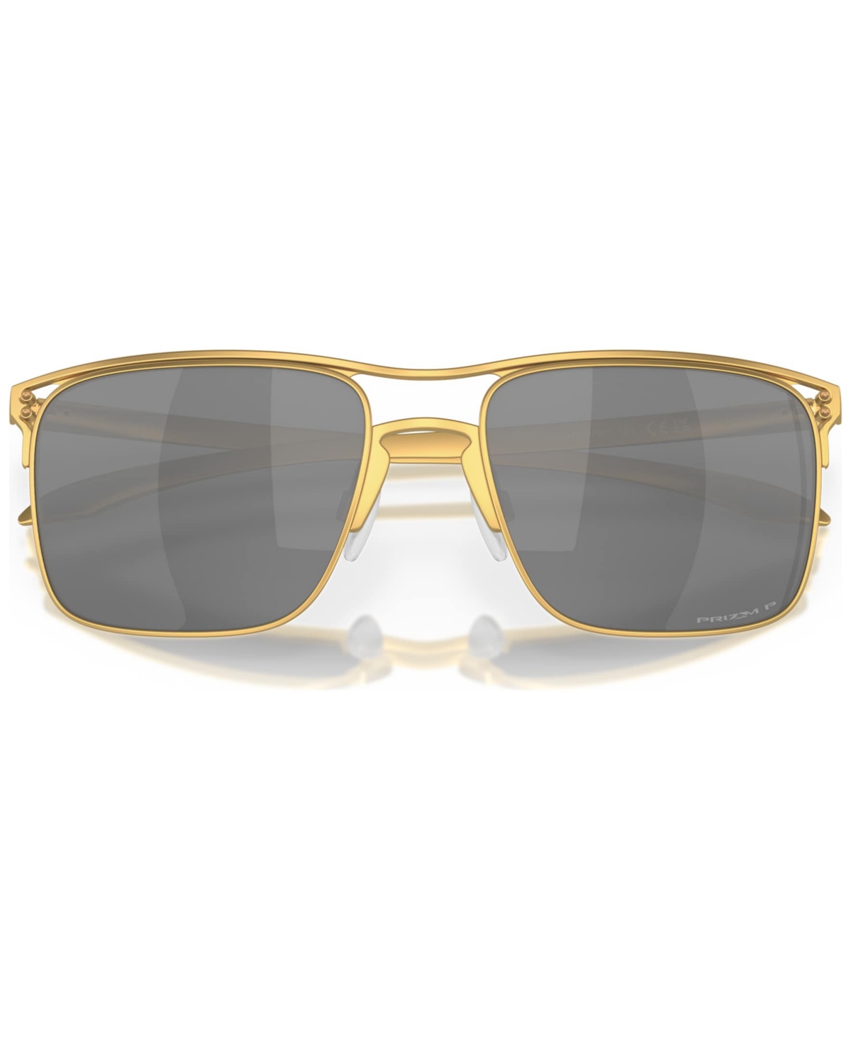 Shop Oakley Men's Polarized Sunglasses, Holbrook Ti In Satin Gold-tone