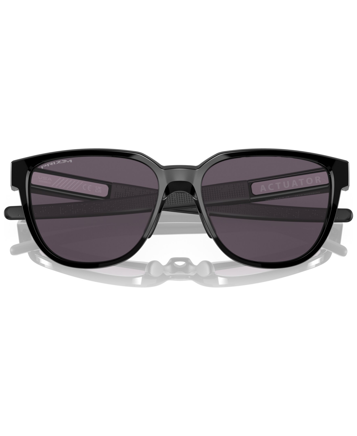 Shop Oakley Men's Low Bridge Fit Sunglasses, Actuator (low Bridge Fit) In Polished Black