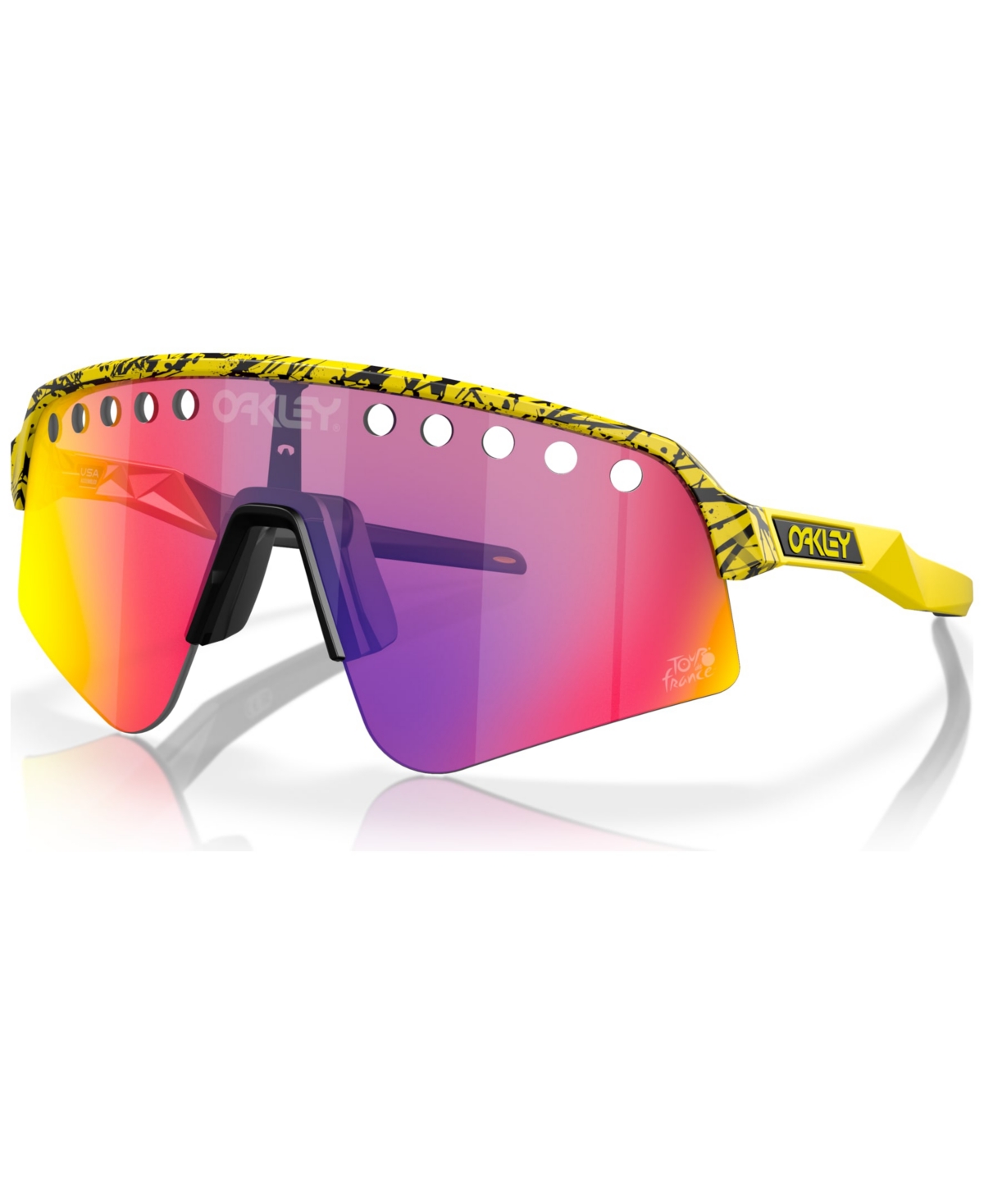 Shop Oakley Men's Sunglasses, 2023 Tour De France Sutro Lite Sweep In Tdf Splatter