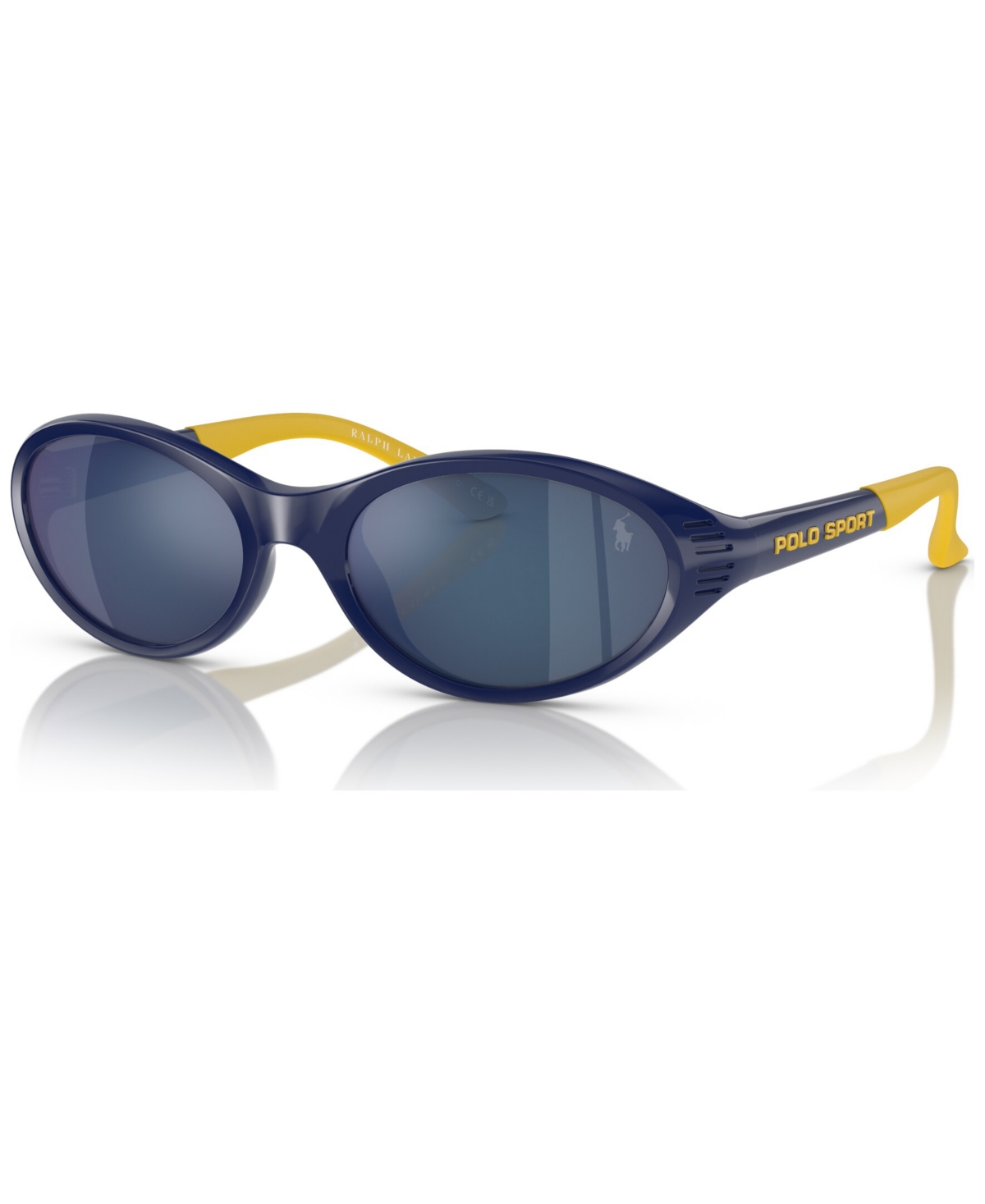 Shop Polo Ralph Lauren Men's Sunglasses, Ph4197u In Shiny Heritage Blue