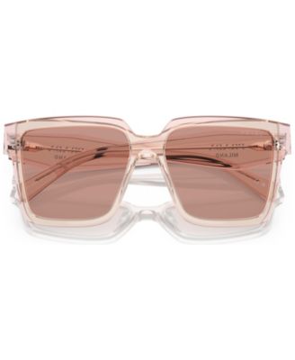 Oversized Low Bridge Women's Sunglasses, PR 24ZSF